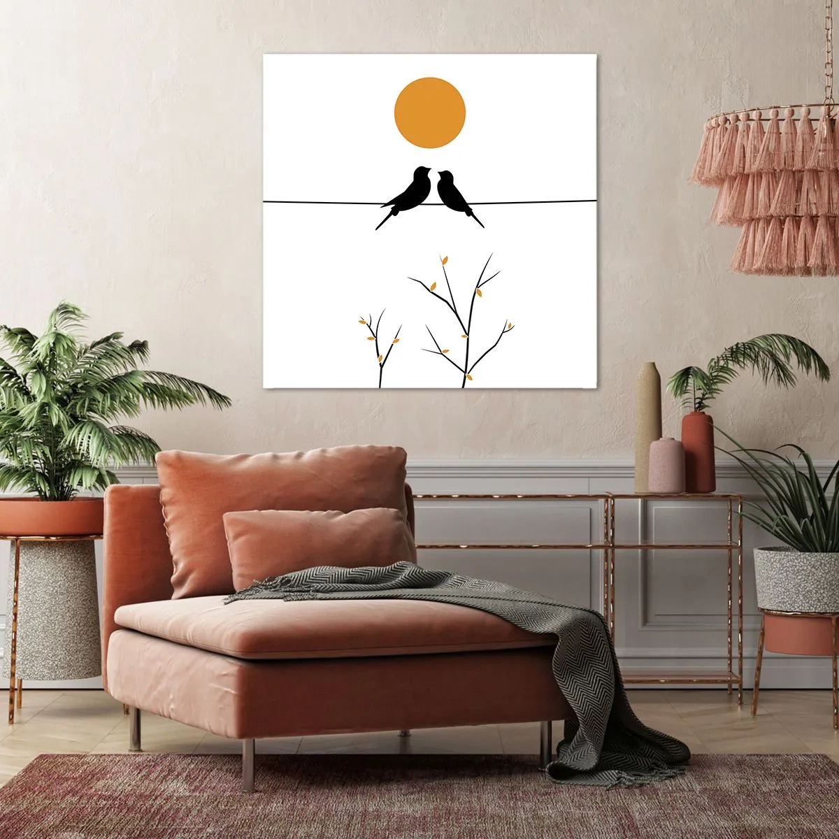 Cuadro sobre lienzo - Impresión de Imagen - Noche de ruiseñores - 50x50 cm