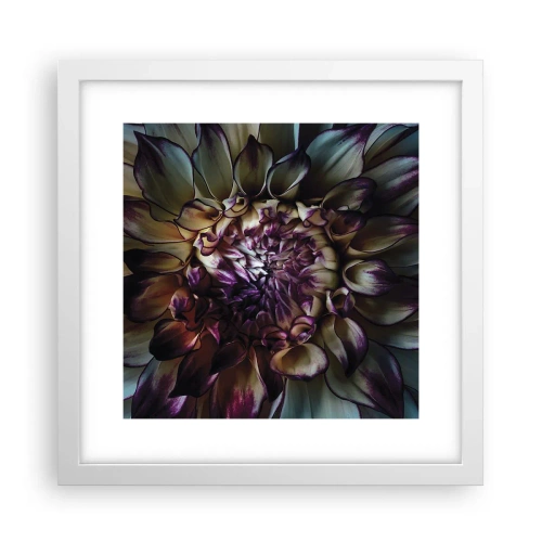 Póster en marco blanco - El florecimiento de la hermosura - 30x30 cm