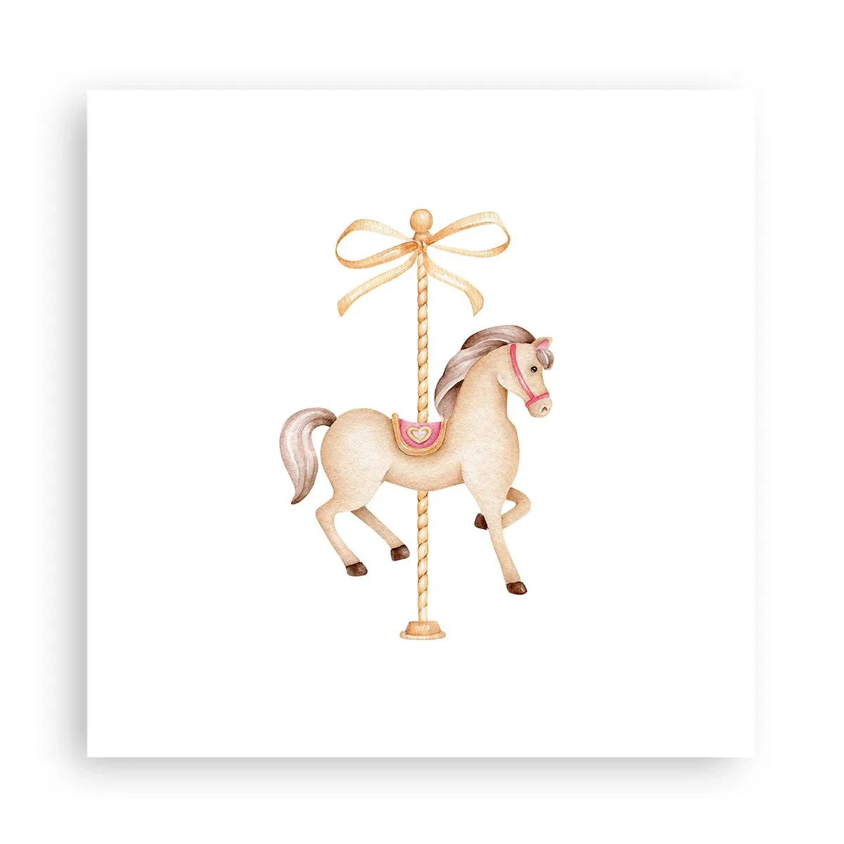 Póster - Al trote grácil - 30x30 cm