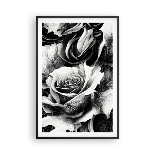Póster en marco negro - Siempre como una reina - 61x91 cm