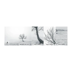 Muestra de fotomural autoadhesivo Deluxe Sticker - Contra la nada - Paisaje, Árbol, Naturaleza - 100x30 cm