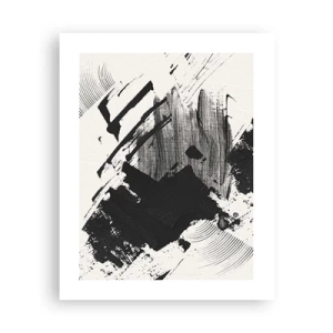 Póster - Abstracción: la expresión del negro - 40x50 cm