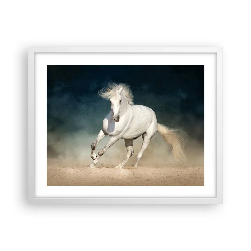 Póster en marco blanco - Libertad en estado puro - 50x40 cm