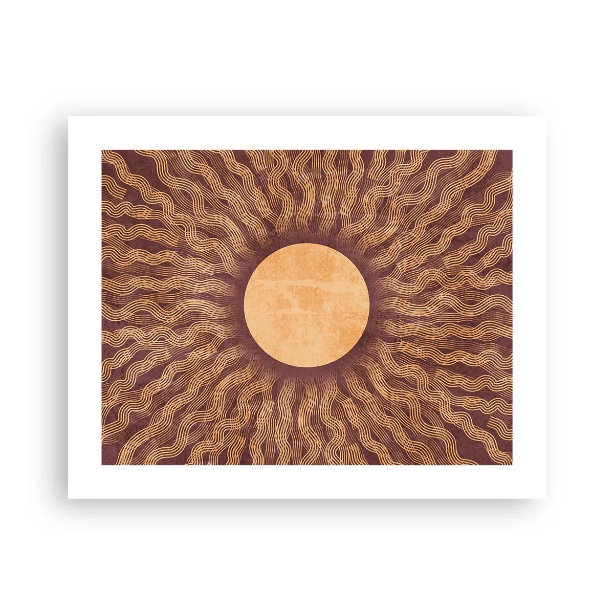 Póster - Icono del sol - 50x40 cm