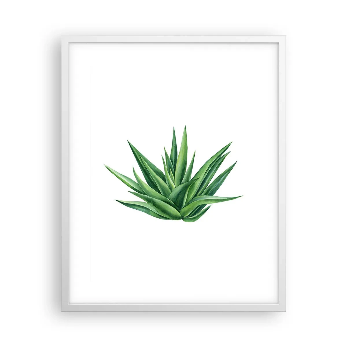 Póster en marco blanco - Verde - fuerza - vida - 40x50 cm