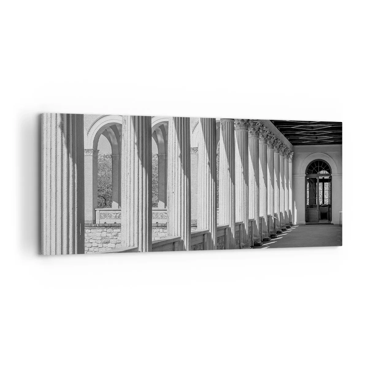 Cuadro sobre lienzo - Impresión de Imagen - Galería soleada - 100x40 cm