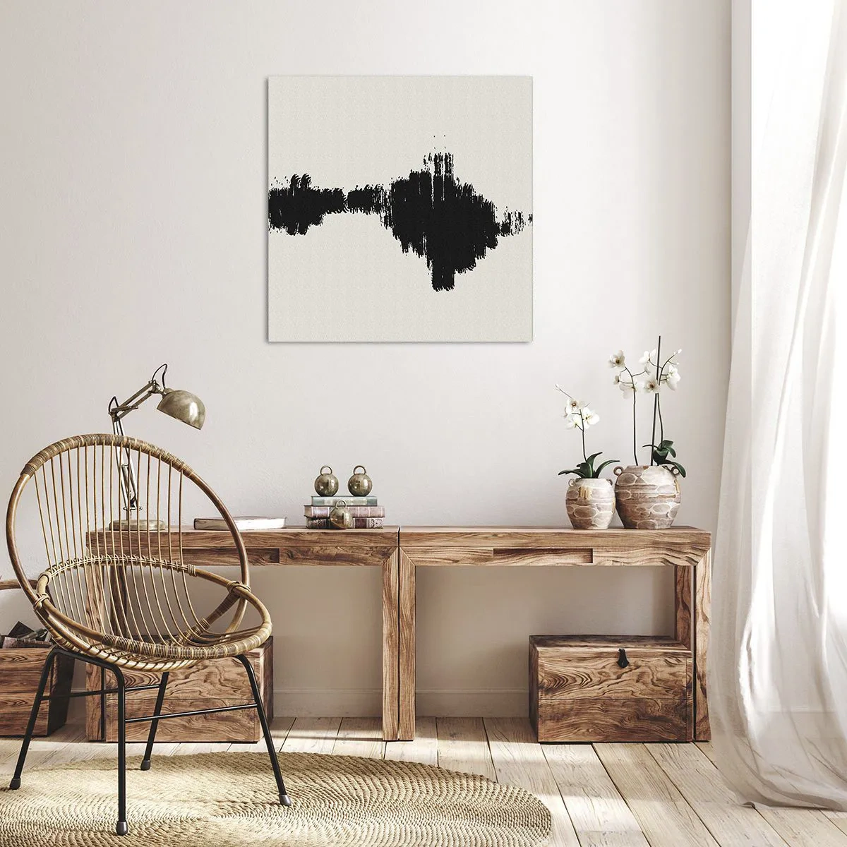 Cuadro sobre lienzo - Impresión de Imagen - Vibraciones de la imaginación - 70x70 cm