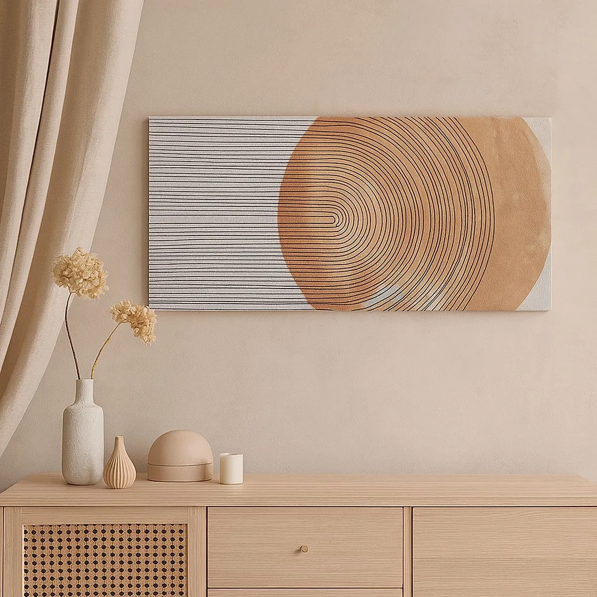 Cuadro sobre lienzo - Impresión de Imagen - Una composición soleada - 100x40 cm