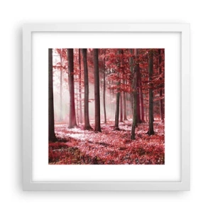 Póster en marco blanco - Rojo como el que más - 30x30 cm