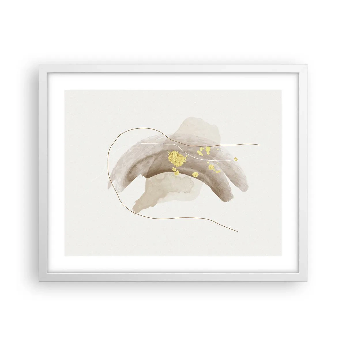 Póster en marco blanco - Encontrado en el espacio - 50x40 cm