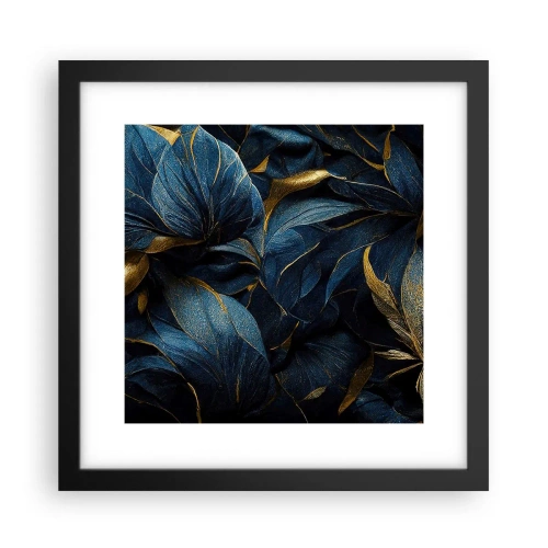 Póster en marco negro - Forradas de oro - 30x30 cm