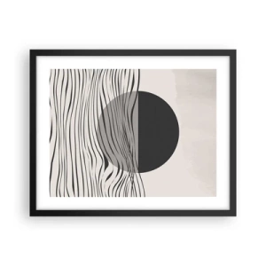 Póster en marco negro - Media composición - 50x40 cm