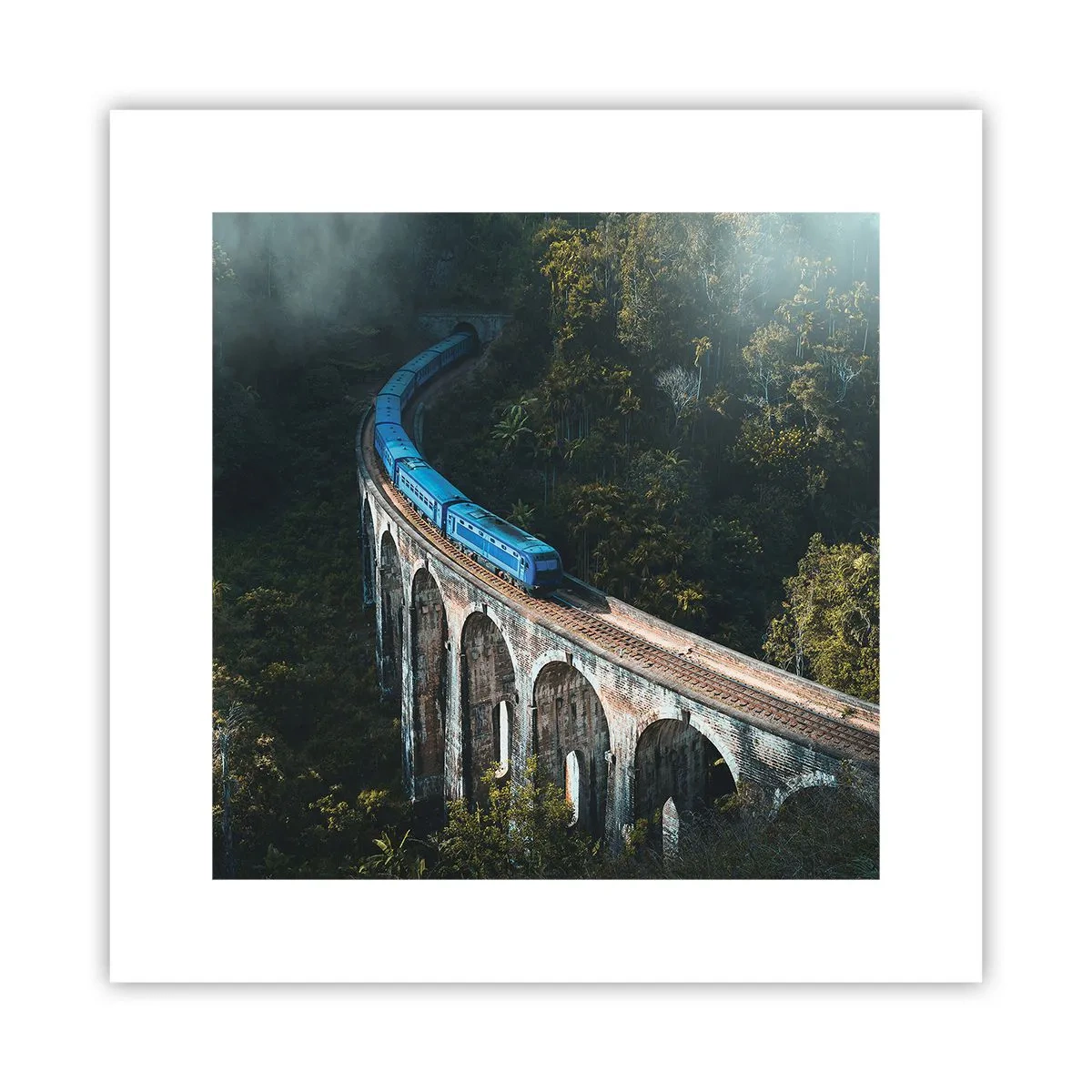 Póster - Vías sobre la naturaleza - 30x30 cm