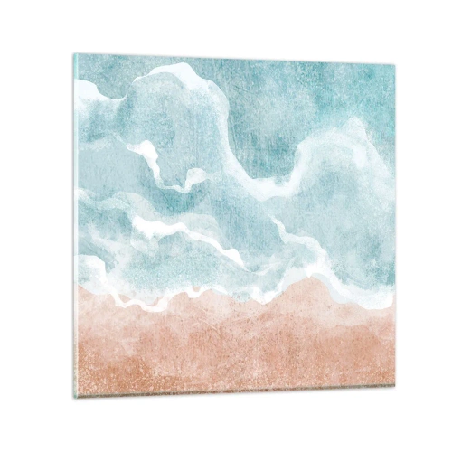 Cuadro sobre vidrio - Impresiones sobre Vidrio - Abstracción de nubes - 30x30 cm