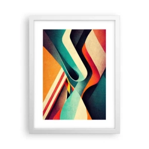 Póster en marco blanco - Composición intensa - 30x40 cm