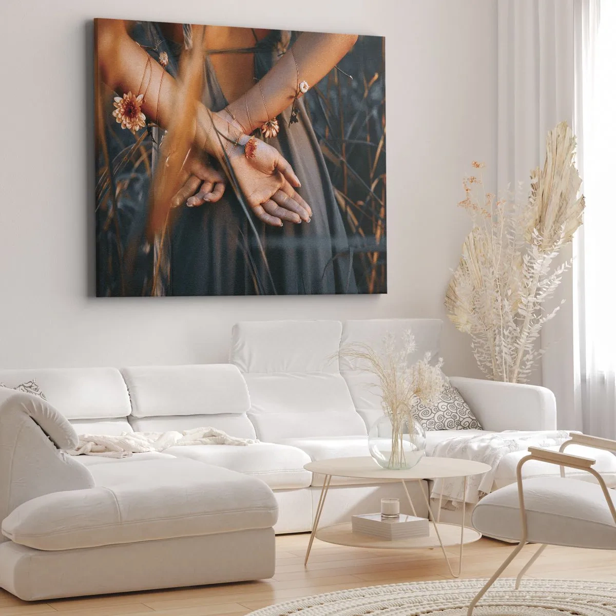 Cuadro sobre lienzo - Impresión de Imagen - Conectada con la naturaleza - 70x50 cm