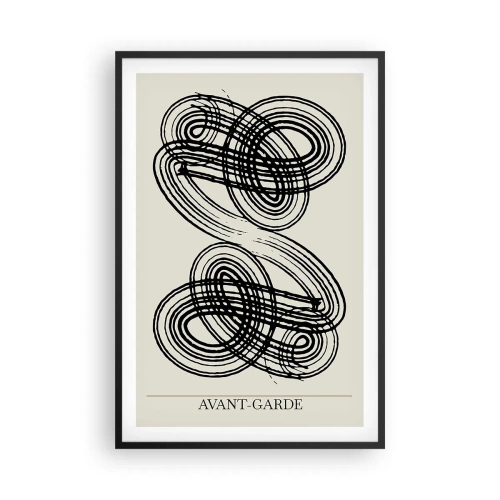 Póster en marco negro - Salió espontáneamente - 61x91 cm