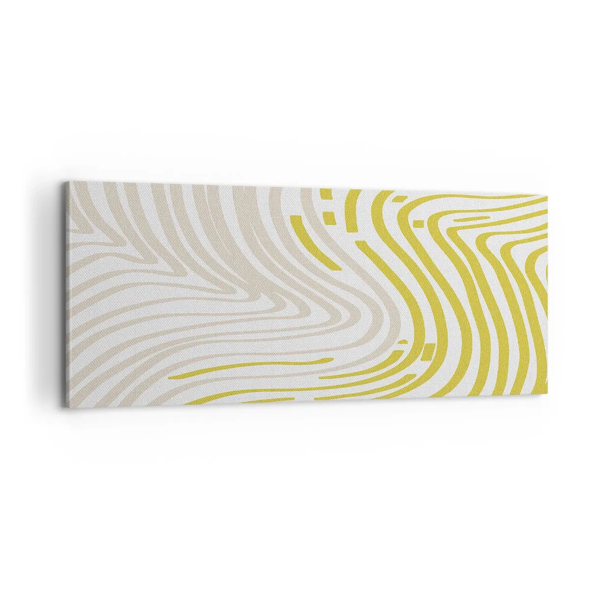 Cuadro sobre lienzo - Impresión de Imagen - Composición curvada - 100x40 cm