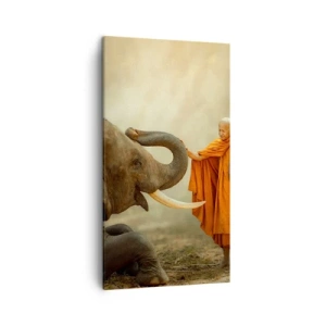 Cuadro sobre lienzo - Impresión de Imagen - Un encuentro en un viaje - 45x80 cm