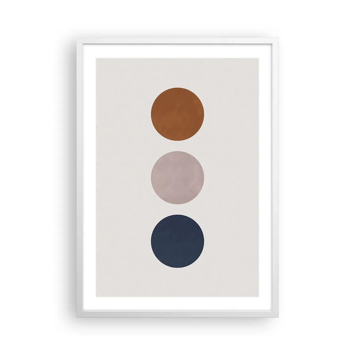 Póster en marco blanco - Símbolo de perfección - 50x70 cm