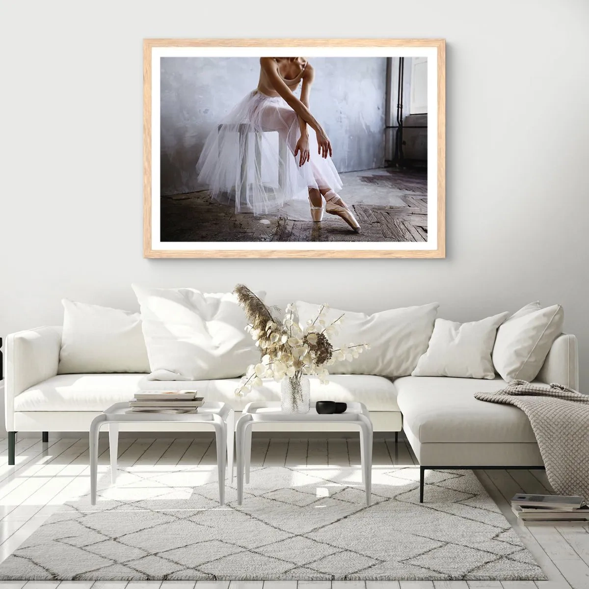 Póster en marco roble claro - Antes de que brillen las luces del escenario - 70x50 cm