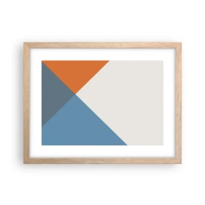 Póster en marco roble claro - Desde el punto de vista de... - 40x30 cm