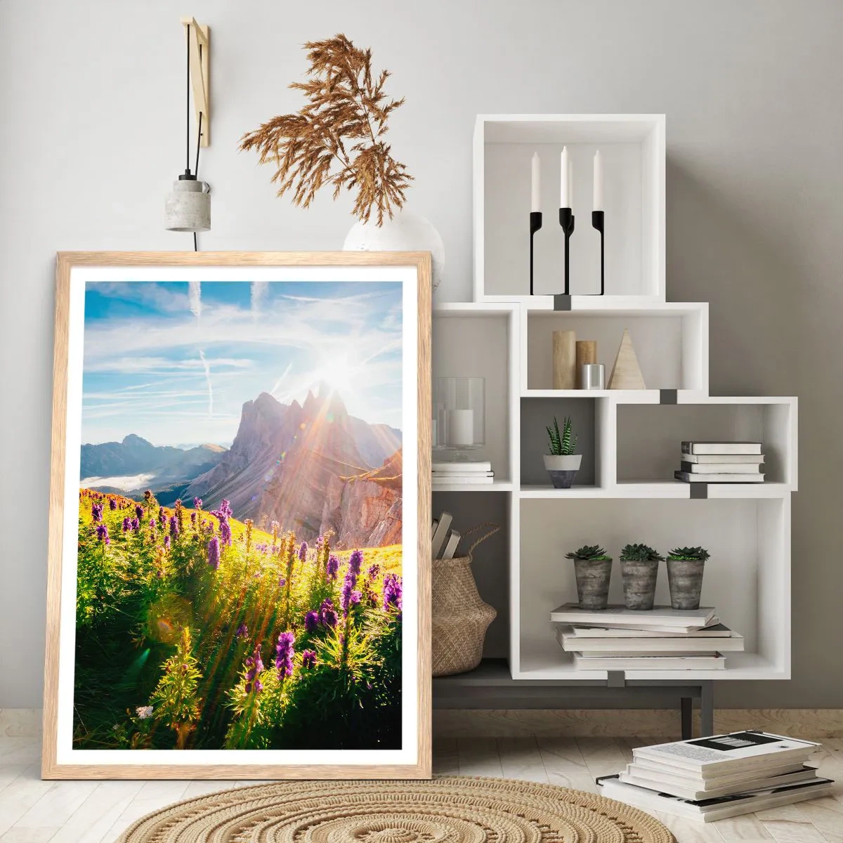 Póster en marco roble claro - La vida secreta de las hierbas - 70x100 cm