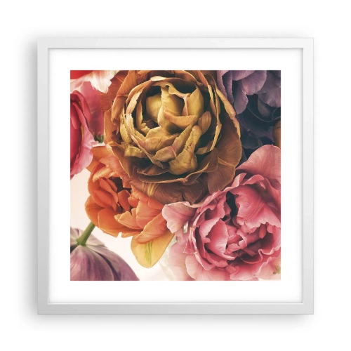 Póster en marco blanco - Celebración de la vida - 40x40 cm