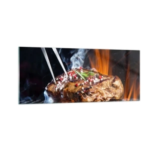 Cuadro sobre vidrio - Impresiones sobre Vidrio - Jugoso y fragante - 100x40 cm