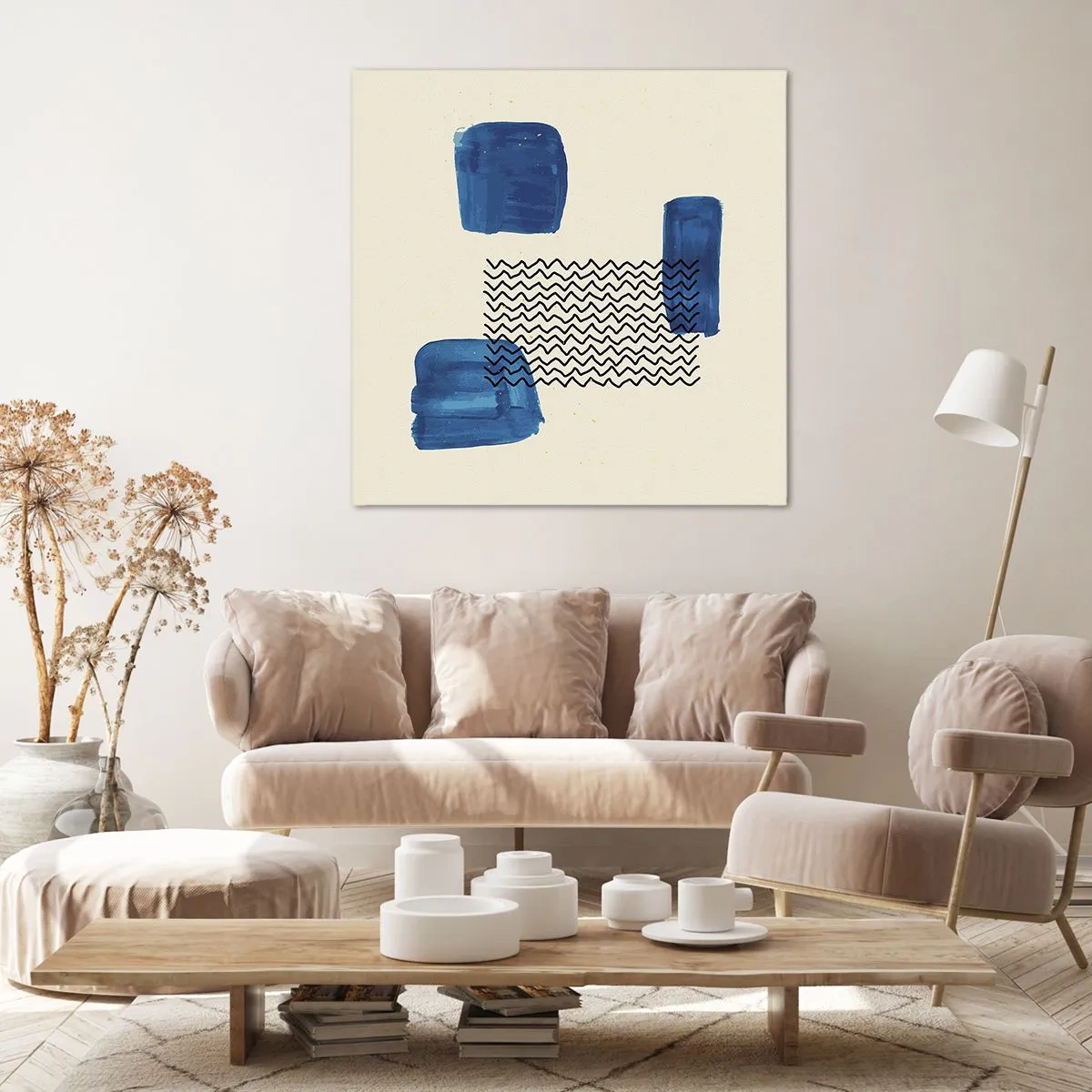 Cuadro sobre lienzo - Impresión de Imagen - Un cuarteto abstracto - 30x30 cm