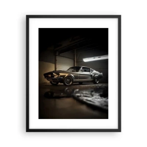 Póster en marco negro - Un retorno al pasado - 40x50 cm