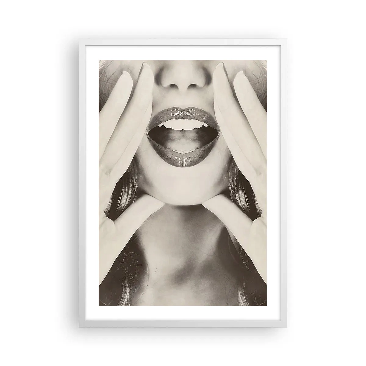 Póster en marco blanco - ¡Ya estoy en camino! - 50x70 cm