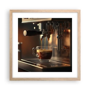 Póster en marco roble claro - Un brebaje sensual - 40x40 cm