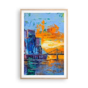 Póster en marco roble claro - Cultura y naturaleza - 61x91 cm