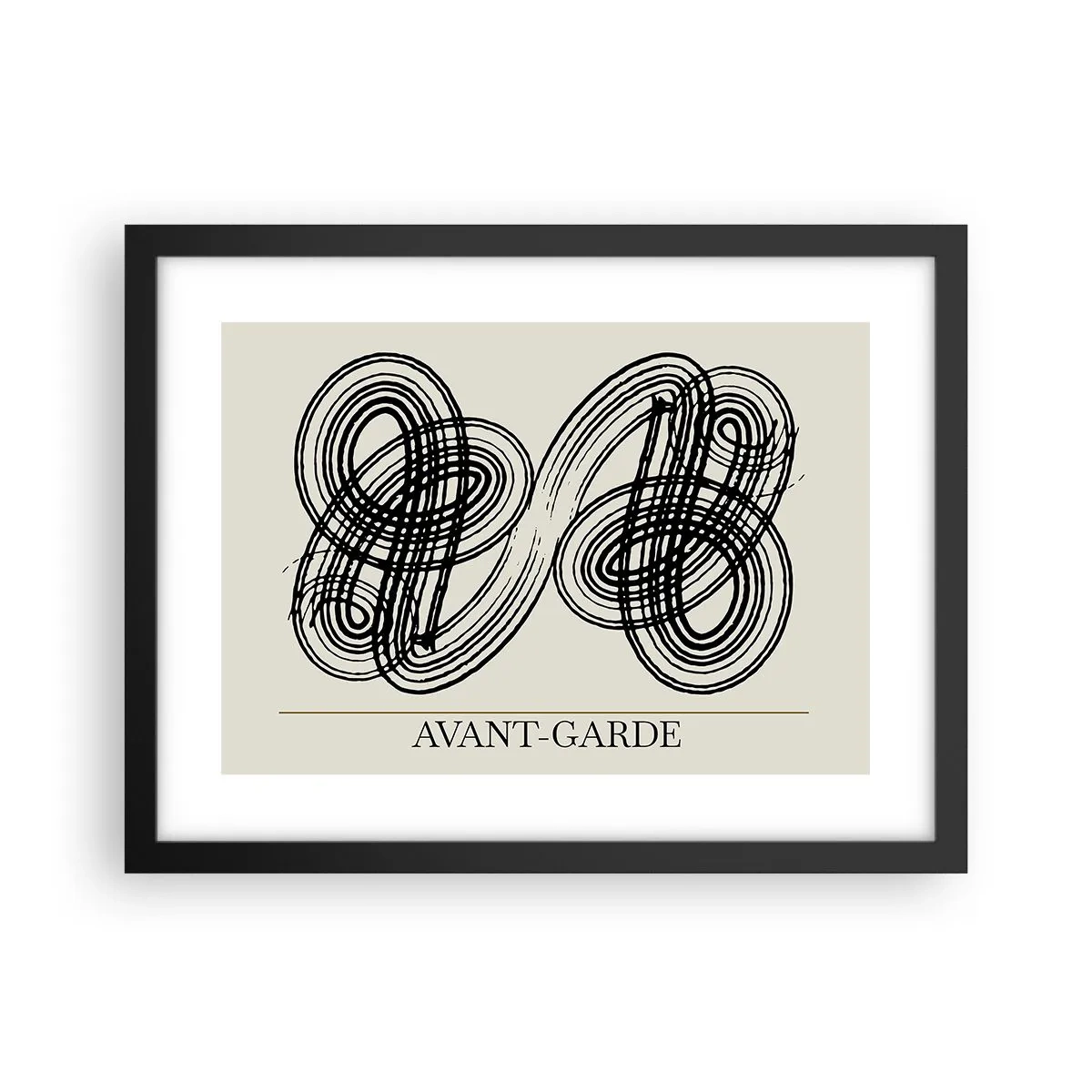 Póster en marco negro - Salió espontáneamente - 40x30 cm