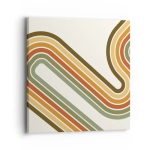 Cuadro sobre lienzo - Impresión de Imagen - Zigzagueando hasta su destino - 40x40 cm