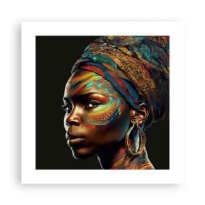 Póster - Reina africana - 40x40 cm