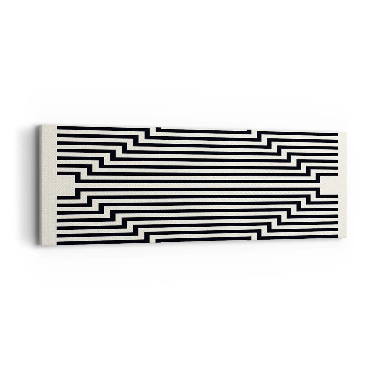 Cuadro sobre lienzo - Impresión de Imagen - Ilusión geométrica - 90x30 cm