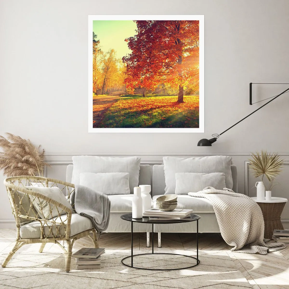 Póster - El rojo es hermoso - 40x40 cm