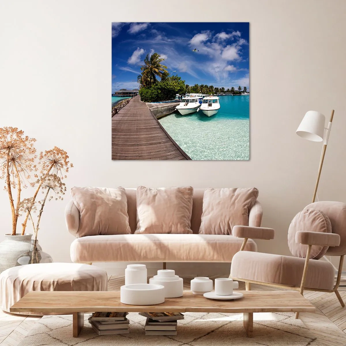 Cuadro sobre lienzo - Impresión de Imagen - Y sin embargo el paraíso existe - 60x60 cm