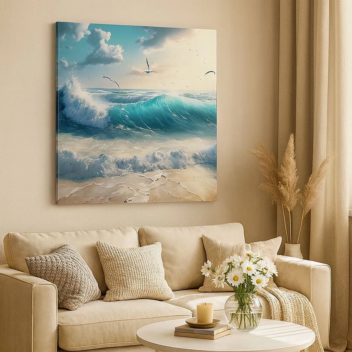 Cuadro sobre lienzo - Impresión de Imagen - La brisa solo para ti - 30x30 cm