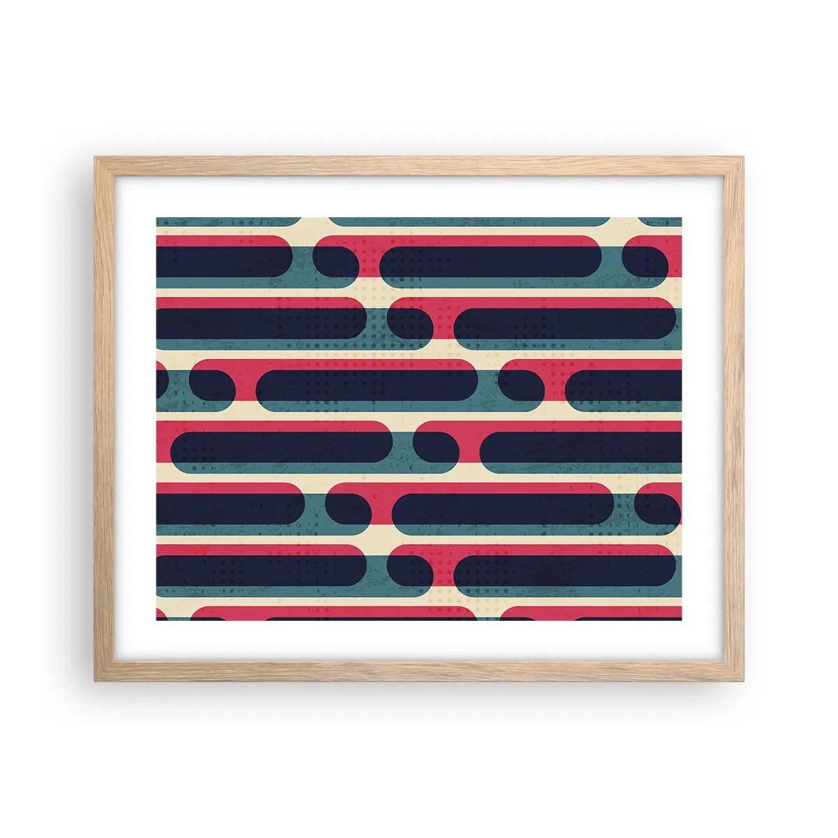 Póster en marco roble claro - Profundidad y relieve - 50x40 cm