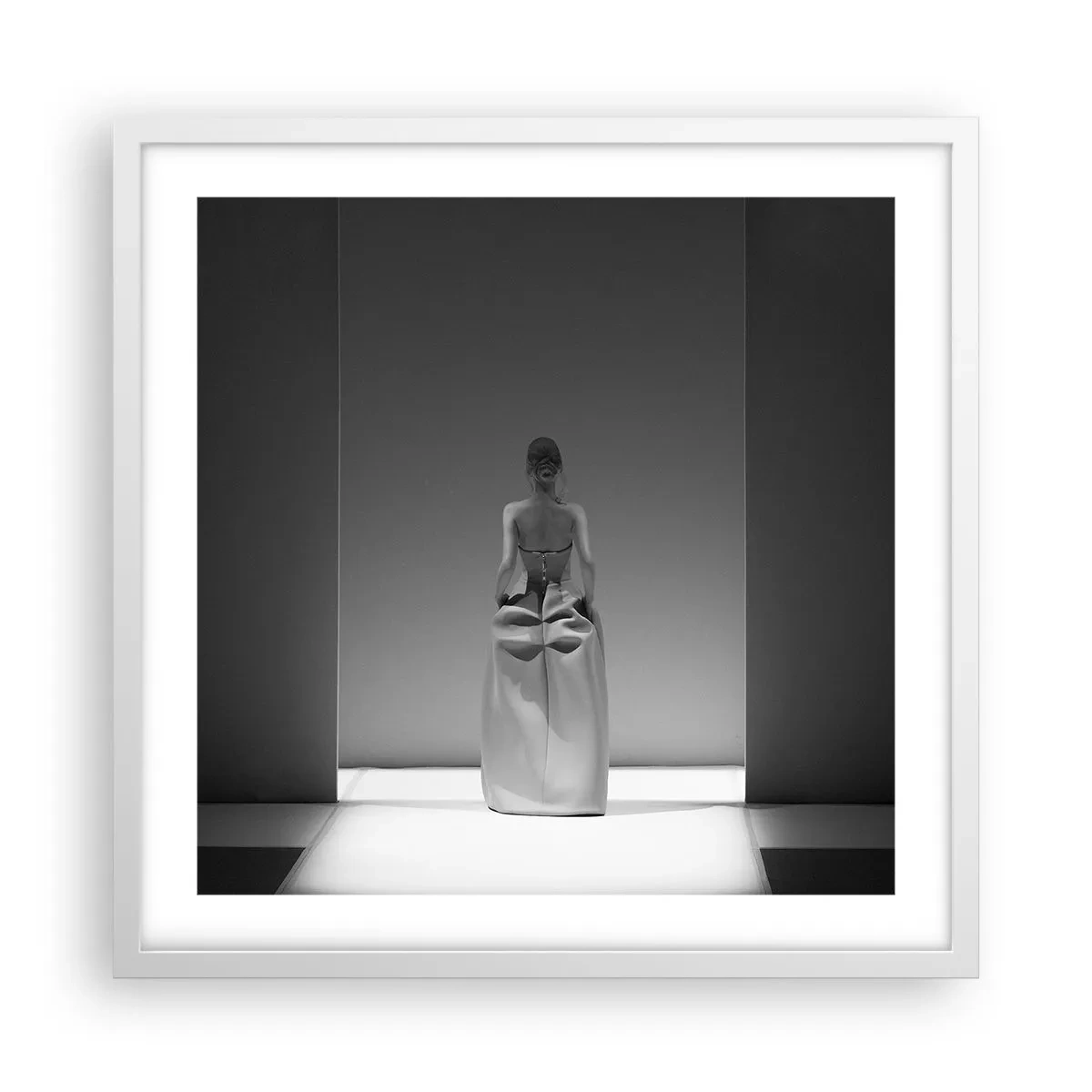 Póster en marco blanco - Sencillez refinada - 50x50 cm