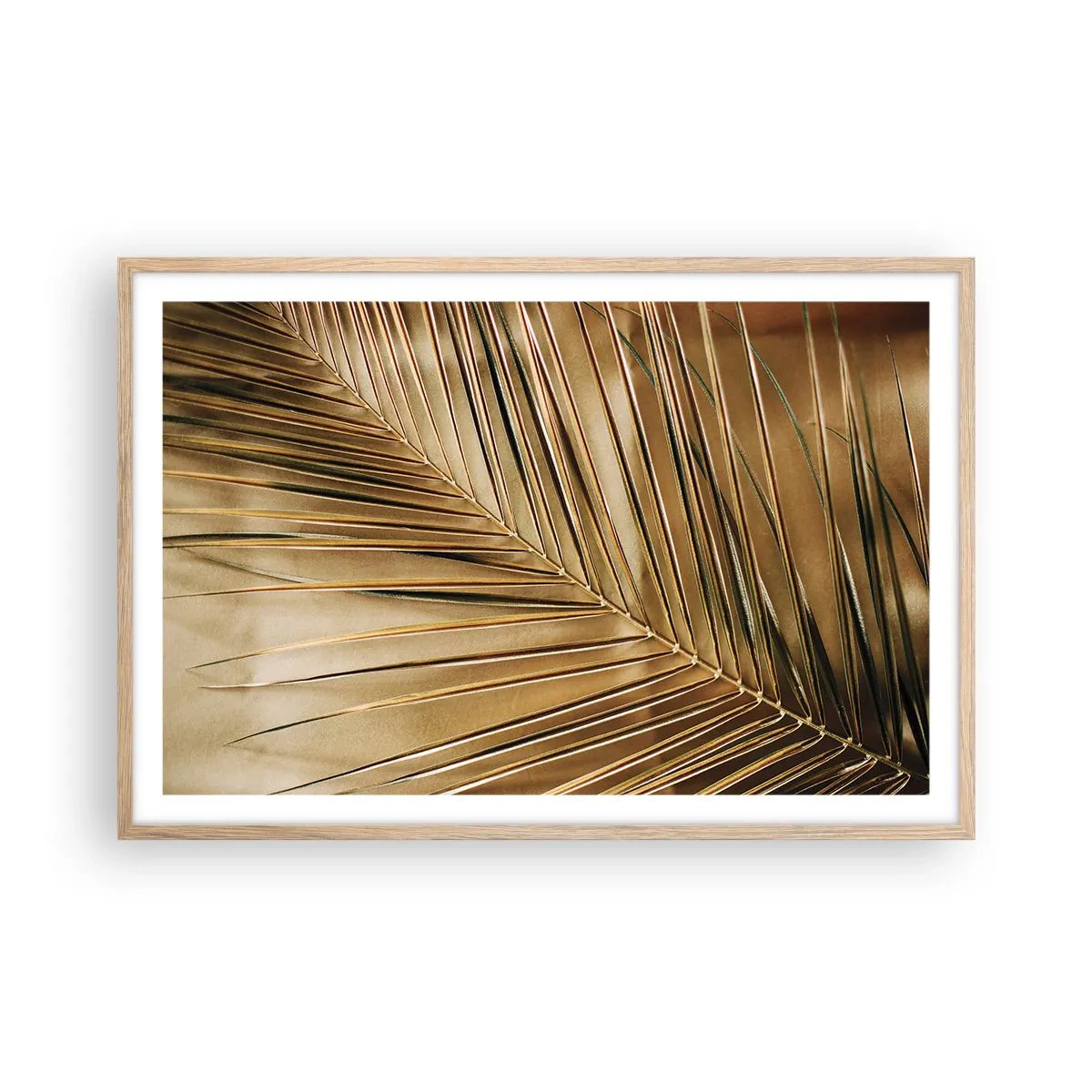 Póster en marco roble claro - Una columnata natural - 91x61 cm