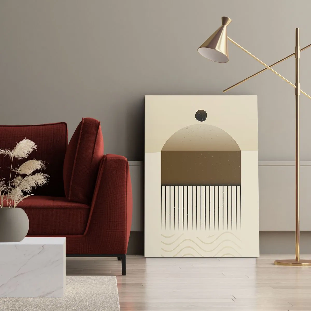 Cuadro sobre lienzo - Impresión de Imagen - Varios estados - 55x100 cm