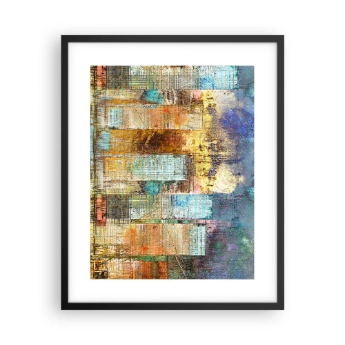 Póster en marco negro - Metrópolis soleada - 40x50 cm