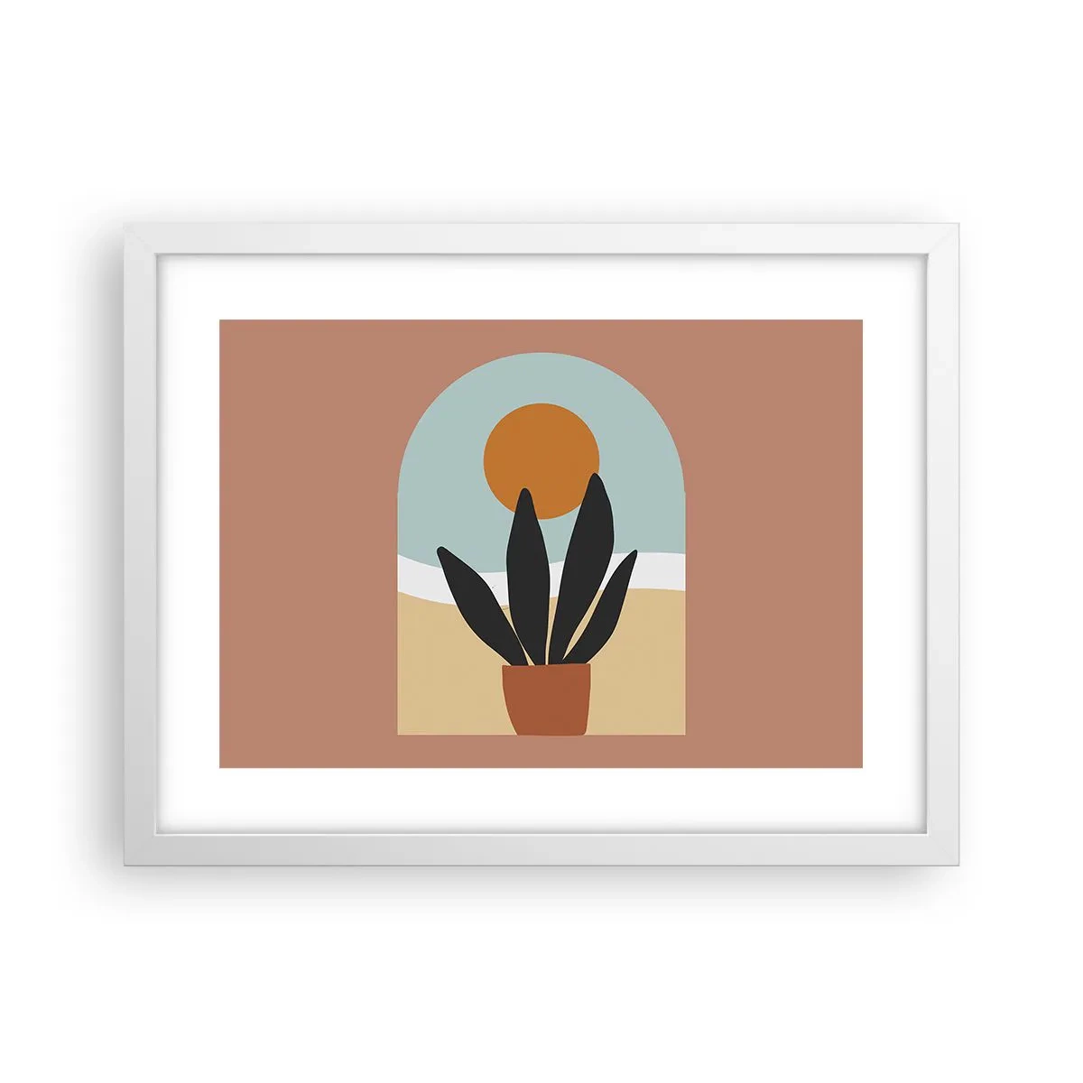 Póster en marco blanco - Pequeñas alegrías - 40x30 cm