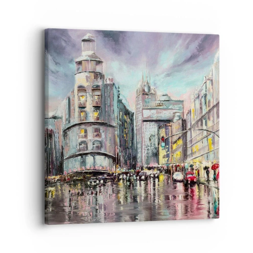 Cuadro sobre lienzo - Impresión de Imagen - Va a ser una buena noche - 30x30 cm