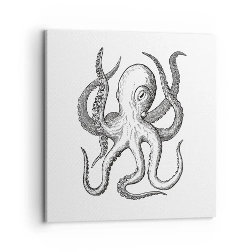 Cuadro sobre lienzo - Impresión de Imagen - Bailando con olas - 70x70 cm