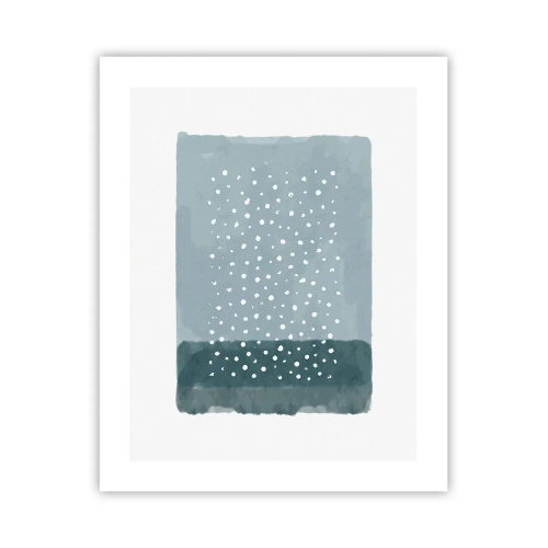 Póster - Creación sobre azul - 40x50 cm